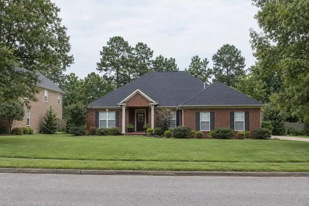 Illustration of a typical residential street in the Arlington, TN area
