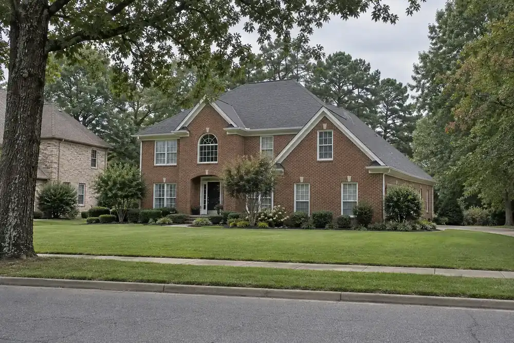 Illustration of a typical residential street in the Germantown, TN area